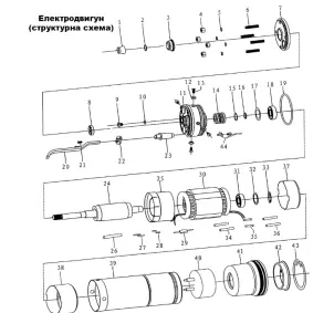 Насос скважинный центробежный 0.75кВт H 111(85)м Q 45(30)л/мин Ø80мм AQUATICA (DONGYIN) 3SDm1.8/26 (777104) №15