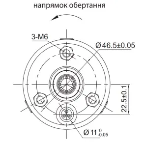 Насос відцентровий свердловинний 0.37кВт H 60(46)м Q 45(30)л/хв O80мм AQUATICA (DONGYIN) 3SDm1.8/14 (777102) №15
