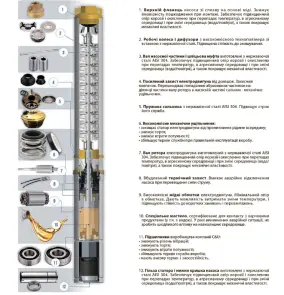 Насос центробежный 1.5кВт H 197(151)м Q 45(30)л/мин Ø80мм (с 2х ЧАСТЬ) AQUATICA (DONGYIN) 3SEm1.8/46 (777106) №14