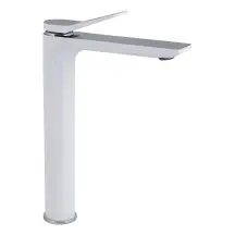 Змішувач для раковини Qtap Presto високий QTPRE269CRW45577 Chrome/White
