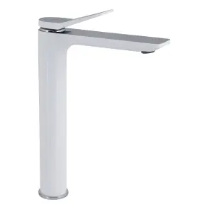 Смеситель Для раковины Qtap Presto высокий QTPRE269CRW45577 Chrome/White №1