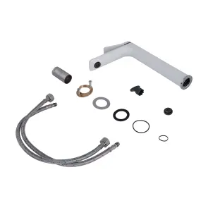 Смеситель Для раковины Qtap Presto высокий QTPRE269CRW45577 Chrome/White №4