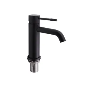 Смеситель Для раковины Qtap Scorpio QTSCOR1050105B Black Matt №1