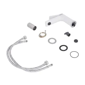 Змішувач для раковини Qtap Presto QTPRE270CRW45576 Chrome/White №4
