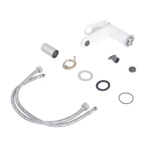 Змішувач для раковини Qtap Jay QTJAY270CRW45551 Chrome/White №4