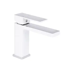 Змішувач для раковини Qtap Gemini QTGEM270CRW45675 Chrome/White №1