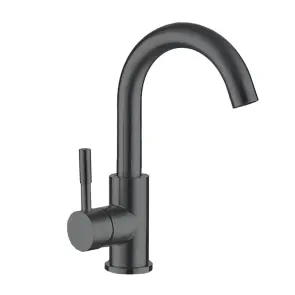 Смеситель для умывальника Mixxus SUS-011-B graphite (MI5906) №1