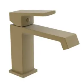 Смеситель для умывальника HAIBA GAUDI 001 BRUSHED GOLD (HB9583) №1