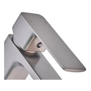 Смеситель для умывальника Haiba Kubus 001 Graphite (HB4001) №1