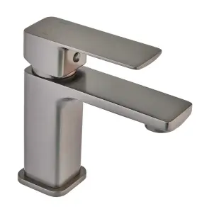 Смеситель для умывальника Haiba Kubus 001 Graphite (HB4001) №2