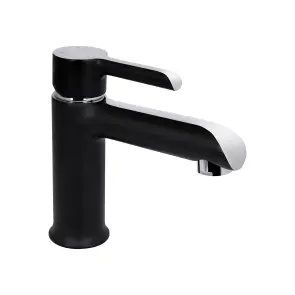 Смеситель Для раковины Qtap Grand QTGRABCR001F Chrome/Black №1