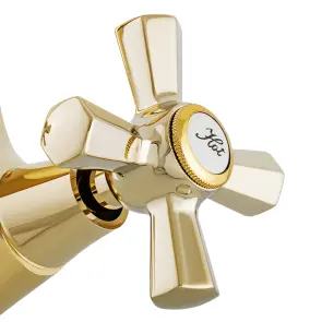 Змішувач для умивальника Mixxus Premium Retro Gold-161 (MI5848) №2