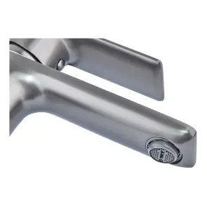 Змішувач для умивальника Haiba Alex 001 Graphite (HB3992) №1