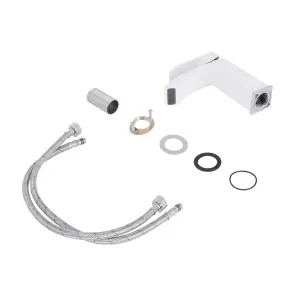 Смеситель Для раковины Qtap Swan Cascada QTSWA270CRW45568 Chrome/White №4