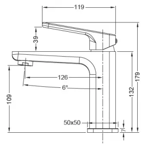 Змішувач для умивальника Koer KB-10031-05 (KR5431) №2