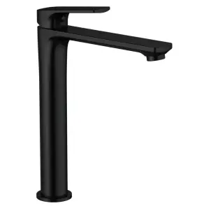 Змішувач для умивальника Mixxus Premium MONE 001 NUT HIGH Black (MI6775) №1