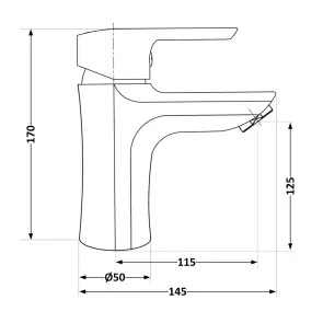 Смеситель Для раковины Brinex 35B 001 №2