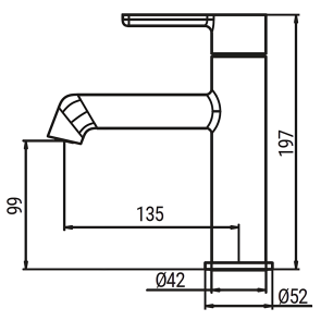 Змішувач для умивальника Koer KB-10029-07 Колір графіт (KR5495) №7