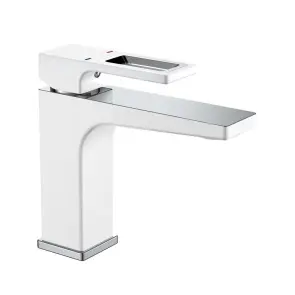 Смеситель для умывальника Mixxus Premium WALTER 001 (NUT) WHITE-CHROME (MI6620) №1