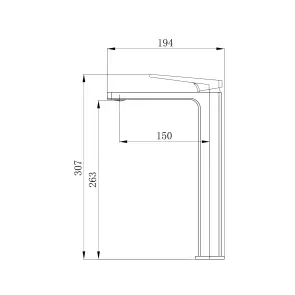 Змішувач для раковини Qtap Gemini Loop високий QTGEM269CRM45700 Chrome №2