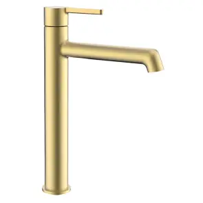 Смеситель для умывальника высокий Koer KB-11029-12 Цвет матовое золото (KR5502) №1