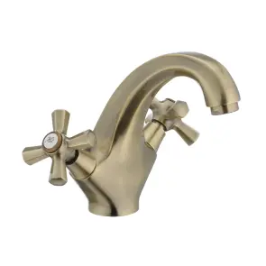 Змішувач для умивальника Mixxus Premium Retro Bronze-161 (MI1650) №1
