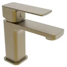 Смеситель для умывальника Haiba Kubus 001 BRUSHED GOLD (HB9622)