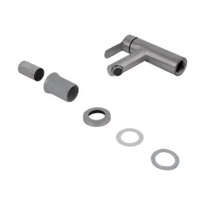 Змішувач для раковини Brinex Pure 001F низький Nickel BRIPUR001FNKL №4