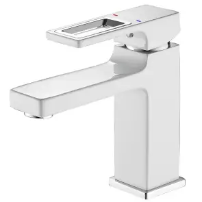 Смеситель для умывальника Mixxus Premium DANTE 001 NUT White-Chrome (MI6792) №1