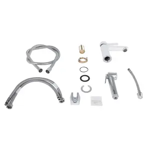 Смеситель Для раковины Qtap Grand (с гигиеническим душем) QTGRA272CRW45671 Chrome/White №7