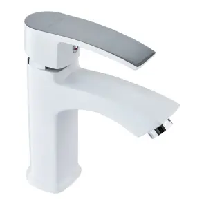 Змішувач для умивальника Mixxus Magnum 001 (Nut) White-Chrome (MI6201) №3