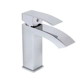 Змішувач для раковини Qtap Swan Cascada QTSWA270CRM45564 Chrome №1