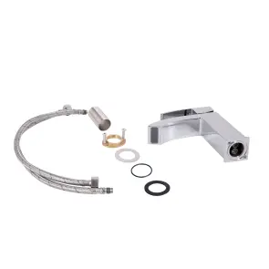Змішувач для раковини Qtap Swan Cascada QTSWA270CRM45564 Chrome №4