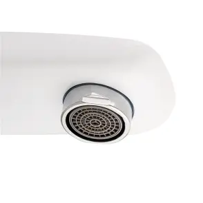 Змішувач для умивальника Mixxus Premium Patrick 001 гайка (White) (MI5853) №2