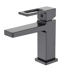 Смеситель для умывальника Haiba Kant 001 Graphite (Цвет графит) (HB9664) №1