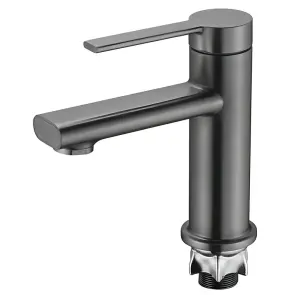 Смеситель для умывальника Mixxus Lord 001 Nut Graphite (Цвет графит) (MI7137) №1