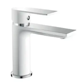 Змішувач для умивальника HAIBA ALEX 001 WHITE-CHROME (HB9562) №1