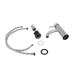 Смеситель Для раковины Lidz Aria 0011F (k35) LDARI0011FNKS46091 Nickel №4