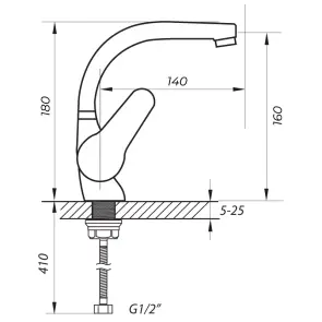 Змішувач для умивальника Zerix SOP1 146 (ZX2651) №2