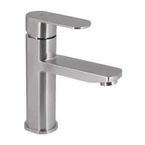 Змішувач для раковини Lidz Luna 001F (k35) LDLUN001FNKS46094 Nickel №1
