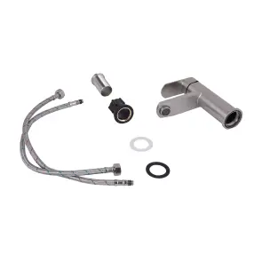 Змішувач для раковини Lidz Luna 001F (k35) LDLUN001FNKS46094 Nickel №4