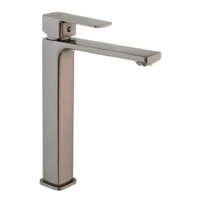 Змішувач для умивальника Haiba Kubus 001 High Graphite (HB4002) №3