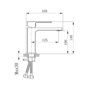 Змішувач для раковини Qtap Gemini QTGEM270BLM45674 Black Matt №2