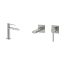 Комплект смесителей браш с нержавеющей стали Nett VS-22 + QS-22