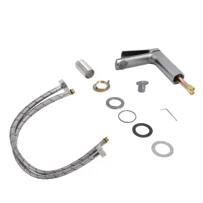 Змішувач для раковини Qtap Slavonice QTSLA270GMB45924 Gunmetal Black PVD №4
