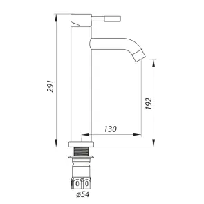 Змішувач для умивальника Zerix LR71105-1 (LL1465) №2