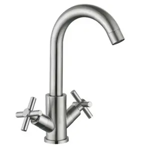 Змішувач для умивальника Mixxus DVE-001-C (нерж. сталь) (MI6086) №1