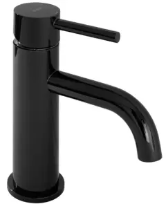 Змішувач для раковини (умивальника) REA LUNGO BLACK GLOSSY чорний * №1
