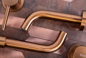 Змішувач для раковини (умивальника) REA LUNGO LONG BRUSHED COPPER + BOX прихованого монтажу №3
