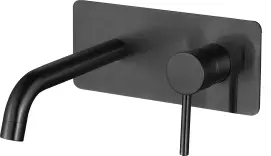 Смеситель для раковины VBI MILANO LONG 2 BLACK скрытого монтажа